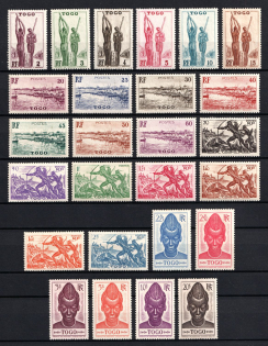 1941 Togo, French Colonies (Mi. 130 - 155, CV $30)