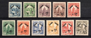 1938 Tunisia, French Colonies, Semi-Postal Stamps (Sc. B54, B57, B59 - B67, CV $30)