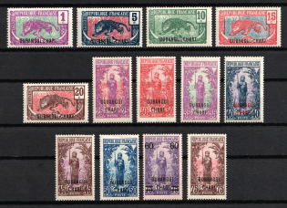 1922 Ubangi-Shari, French Colonies (Sc. 23, 26 - 37, CV $50)