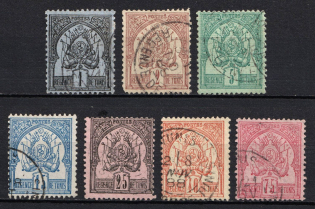 1888-97 Tunisia, French Colonies (Sc. 1 - 7, Used, CV $290)