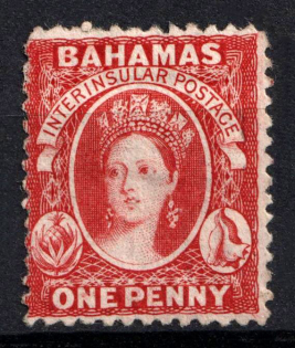 1875 1P Bahamas, British Colonies (SG 25, CV $100)