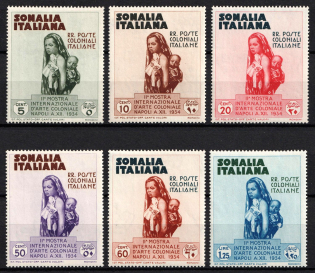 1934 Somalia, Italian Colonies (SG 187 - 192, Full Set, CV $60, MNH)