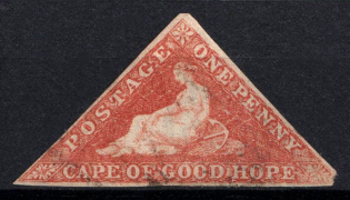 1857 1d Cape of Good Hope, British Colonies (SG 5, Used, CV $1,170)