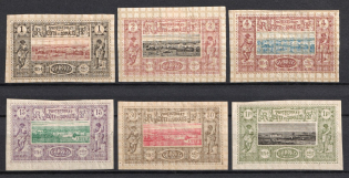 1894-1902 Djibouti, French Colonies (Sc. 6 - 8, 12, 14, 18, CV $90)