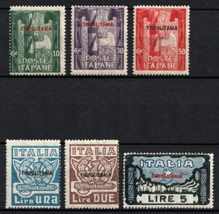 1923 Tripolitania, Italian Colonies (Scott 5 - 10, Full Set, CV $180, MNH)