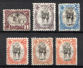 1903 Somali, French Colonies (Sc. 49, 55, 56, 58, 60, 60a, CV $150)