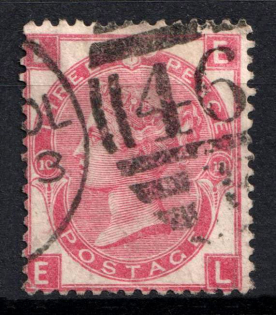 1873 3d Great Britain (SG 103, Plate 10, Used, CV $200)