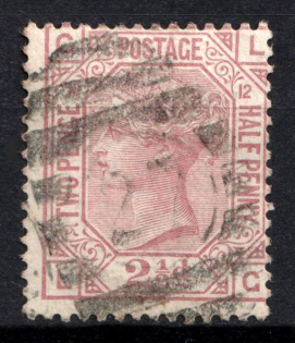 1876 2.5d Great Britain (SG 141, Used, CV $110)
