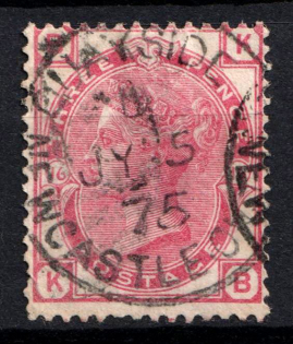 1873 3d Great Britain (SG 143, Used, CV $100)