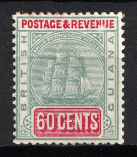 1903 60c British Guiana, British Colonies (SG 238, CV $100)