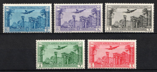 1931 Tripolitania, Italian Colonies, Airmail (Scott C16 - C20, Full Set, CV $65, MNH)