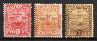1906-11 Grenada, British Colonies (SG 78 - 79, 84, CV $30)