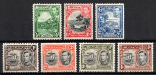 1938-50 Grenada, British Colonies (SG 153 - 158, CV $60)
