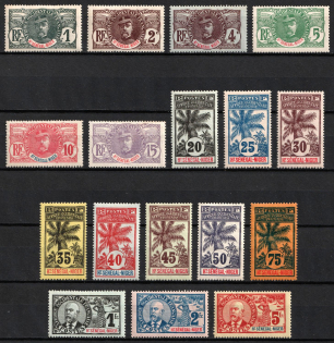 1906-07 Upper Senegal and Niger, French Colonies (Sc. 1 - 17, CV $260)