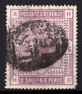 1883 2Sh 6d Great Britain (SG 178, Used, CV $210)