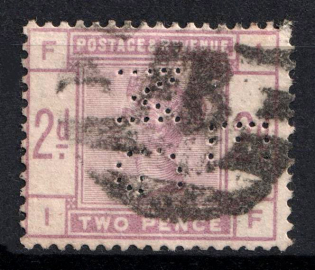 1883 2d Great Britain (SG 189, Used, CV $100)