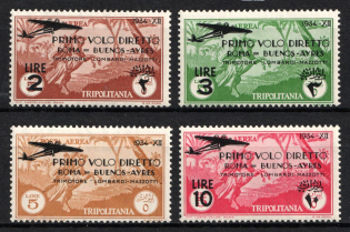 1934 Tripolitania, Italian Colonies, Airmail (Scott C29 - C32, Full Set, CV $40, MNH)