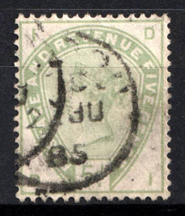 1883 5d Great Britain (SG 193, Used, CV $270)