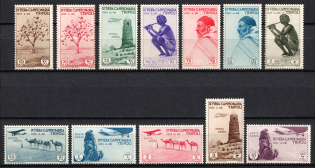 1935 Tripolitania, Italian Colonies (Scott B55 - B60, C19 - C24, Full Set, CV $40)