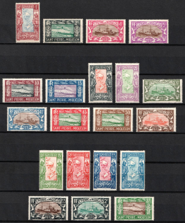 1932-33 St. Pierre and Miquelon, French Colonies (Sc. 136 - 150, 152 - 156, CV $60)