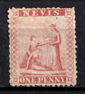 1862 1d Nevis, British Colonies (SG 1, Greyish Paper, CV $170)