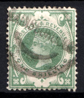 1887 1Sh Great Britain (SG 211, Used, CV $80)