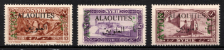 1925 Alawites, French Mandate, Air Post stamps (Sc. C6 - C8, CV $25)