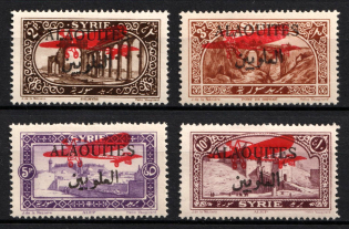 1926 Alawites, French Mandate, Airmail (Sc. C9 - C12, Full Set, CV $35)