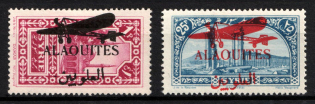1929 Alawites, French Mandate, Airmail (Sc. C18 - C19, CV $60)