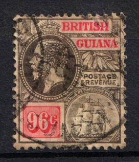 1915 96c British Guiana, British Colonies (SG 269, Used, CV $80)