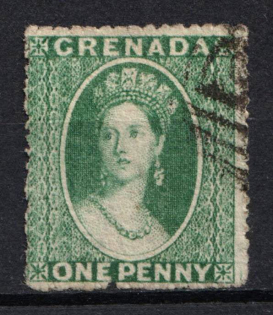1861-62 1d Grenada, British Colonies (SG 2, Used, CV $70)