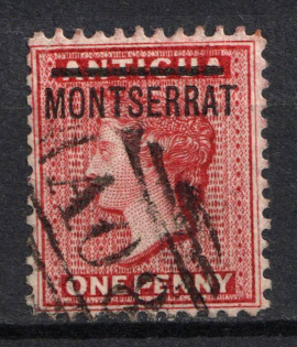 1883 1d Montserrat, British Colonies (SG 6, Used, CV $100)
