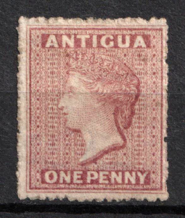 1863-67 1d Antigua, British Colonies (SG 5, Signed, CV $180)