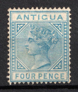 1882 4d Antigua, British Colonies (SG 23, CV $390)