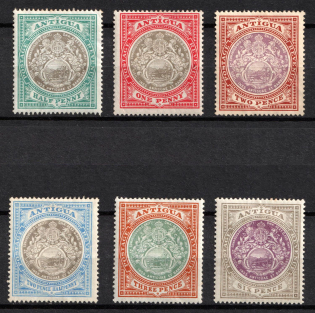 1903-07 Antigua, British Colonies (SG 31 - 36, CV $130)