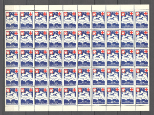 Poland Red Cross Block Sheet (MNH)