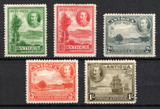 1932 Antigua, British Colonies (SG 81 - 82, 84, 86, 88, CV $70)
