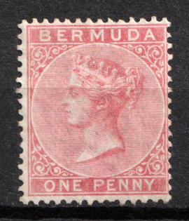 1865-1903 1d Bermuda, British Colonies (SG 2, CV $200)
