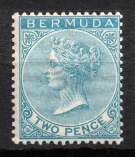 1886 2d Bermuda, British Colonies (SG 25, CV $110)