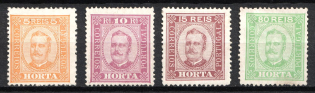 1892-93 Horta, Portuguese Сolonies (Scott 1, 2a, 3, 8, CV $25)
