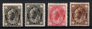 1897-98 Dominion of Canada, British Colonies (SG 141 - 142, 145, 147, CV $220)