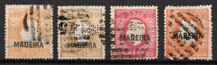1871-80 Madeira, Portuguese Сolonies (Scott 18 a, 22, 23, 26, Used, CV $110)