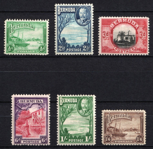 1936 Bermuda, British Colonies (SG 98, 102 - 106, CV $50)