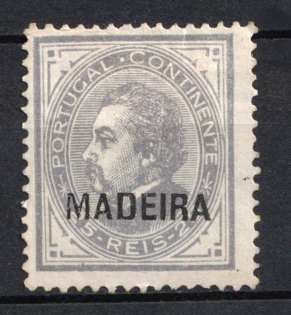 1880-81 25r Madeira, Portuguese Сolonies (Scott 35 d, CV $35)