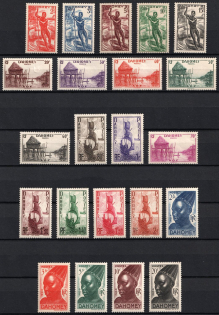 1941 Dahomey, French Colonies (Mi. 125 - 146, CV $25)