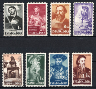 1946 Portuguese India, Portuguese Сolonies (Scott 464 - 471, Full Set, CV $20)
