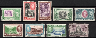 1938-47 British Honduras, British Colonies (SG 150 - 158, CV $100)