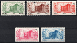 1939 Inini, French Colonies, Semi-Postal Stamps (Sc. B1 - B5, CV $80)