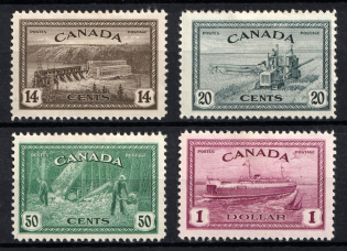 1946-47 Dominion of Canada, British Colonies (SG 403 - 406, CV $80)