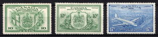 1942-46 Dominion of Canada, British Colonies, Special Delivery Stamps (SG S12, S15, S16, CV $45)